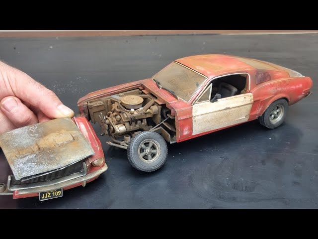 Restoration Mustang Bullitt 1968 - Abandoned Model Car