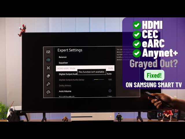 Samsung Smart TV: How to Turn On 'HDMI - CEC - eARC- Anynet+ [Enable]