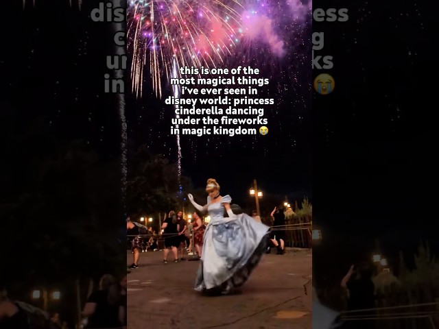 Cinderella Dancing Under Fireworks #waltdisneyworld