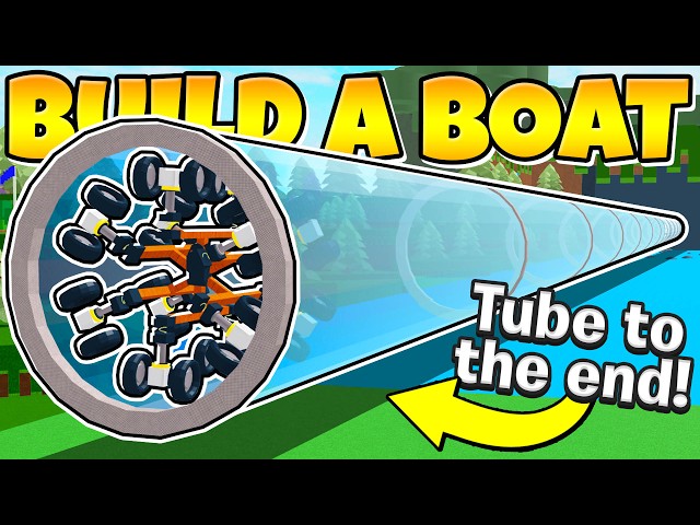999,999 FT tube to the end In Build a Boat!