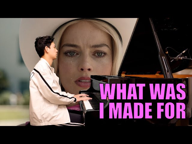 Billie Eilish What Was I Made For? Piano Cover from Barbie (Lyrics) | Cole Lam