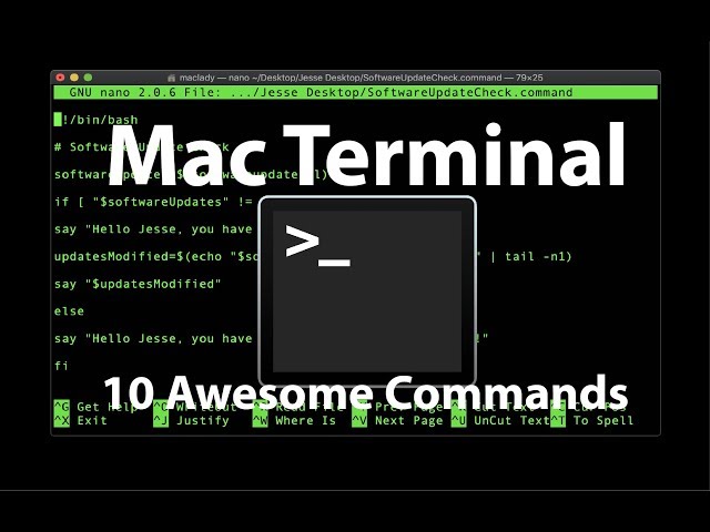 Mac Terminal  10 Awesome Mac Terminal Commands!
