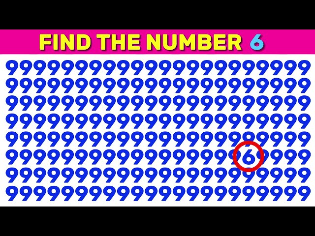 Find the odd Letter - Number | Spot the difference easy