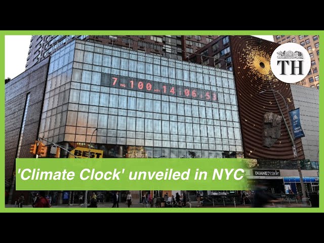A 'Climate Clock' that counts down to an irreversible climate crisis