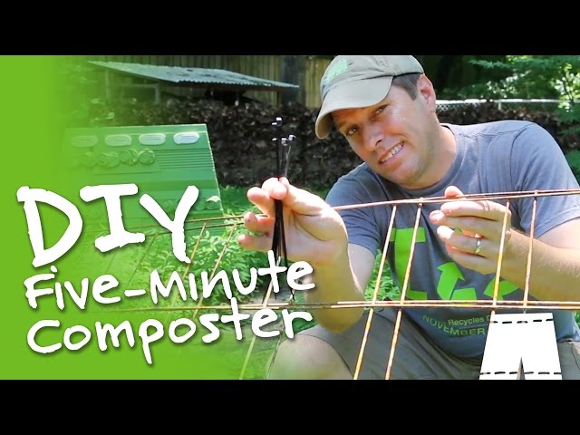 How To Make A DIY Compost Bin From Concrete Screen