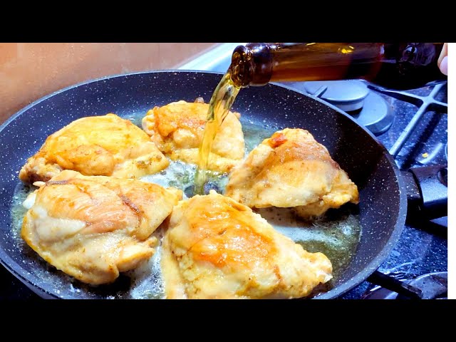 The recipe will surprise everyone, ONLY chicken thighs and beer! Simple, tasty and inexpensive!