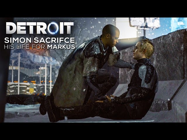 Simon Sacrifices His Life to Save Markus (During the Fight) - DETROIT BECOME HUMAN