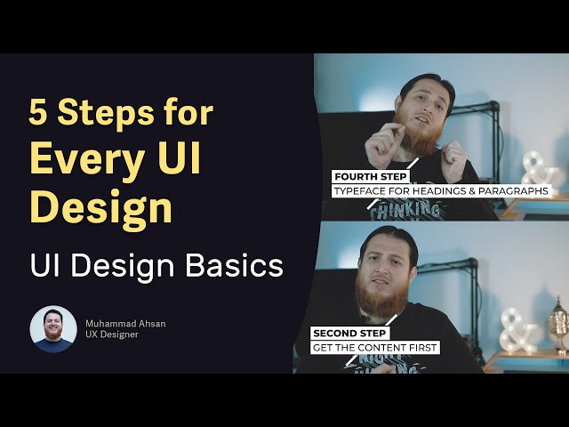 5 Steps for every UI Design you make ►UI Design Basics