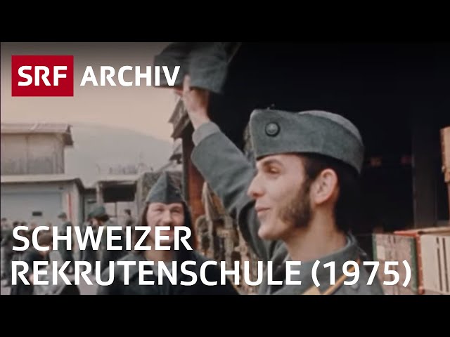 Soldaten in der Rekrutenschule | Schweizer Armee | SRF Archiv