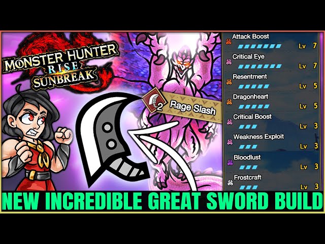 RAGE SLASH IS BACK - New Best Great Sword Build - INSANE Damage - Monster Hunter Rise Sunbreak!