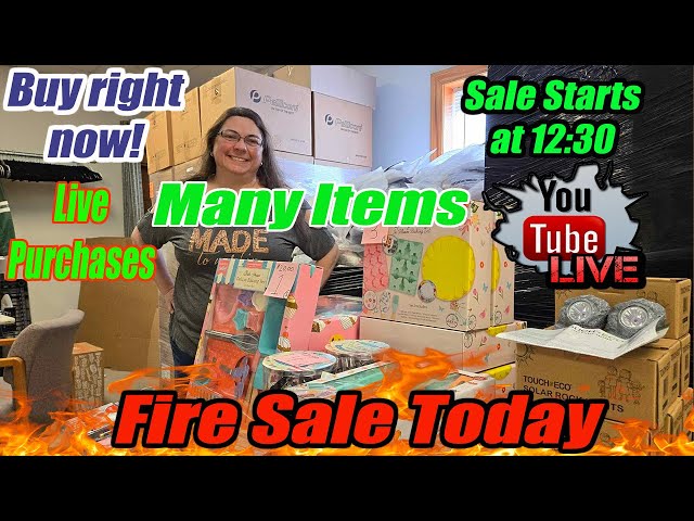 Live Fire Sale! Join us and buy direct from me. it is a fun fast paced sale! home decor, toys & more