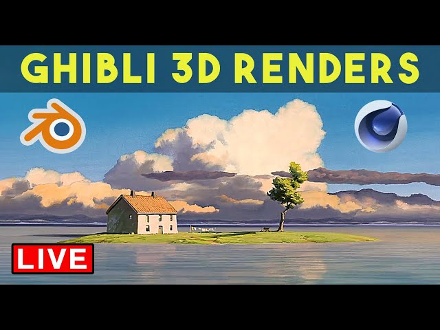 Create Studio Ghibli Art in Cinema4D & Blender (with Peter France)