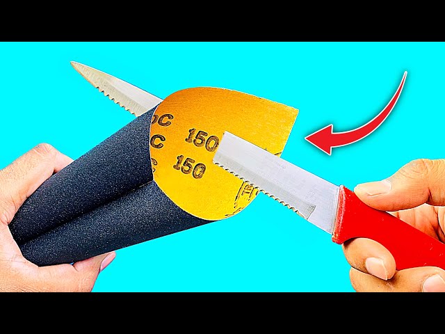Razor Sharp !! Sharpen Knife With This Easy Method - How to Sharpen Any Knife to Razor Sharp