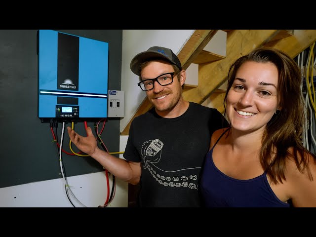 Powering Up Our Off Grid Home! Installing Sungold Power 48v 6500 w Solar All In One System
