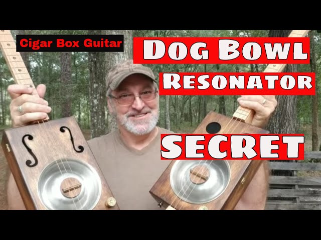 Cigar Box Guitar - Dog Bowl Resonator SECRET