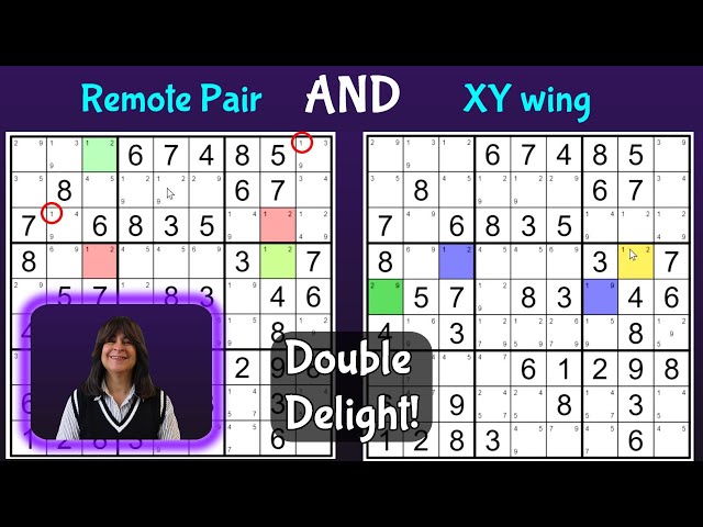 Solving a Hard Level Sudoku Puzzle with Remote Pair AND XY Wing!!!