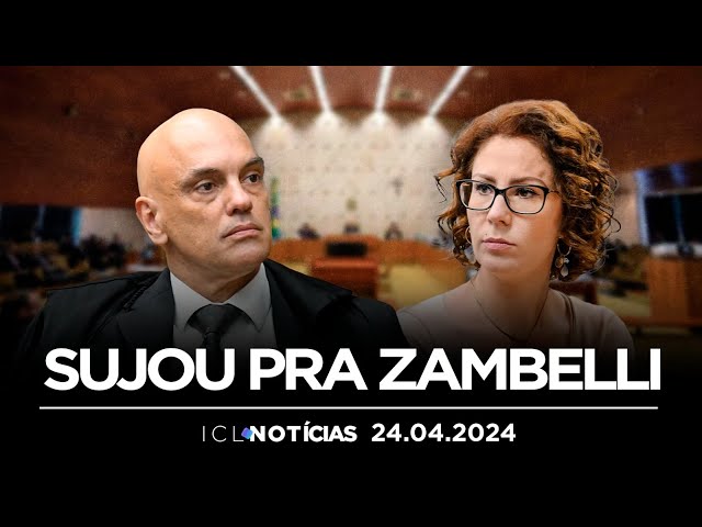 ICL NOTÍCIAS - 24/04/24 - CARLA ZAMBELLI E HACKER DE ARARAQUARA NAS MÃOS DE ALEXANDRE DE MORAES