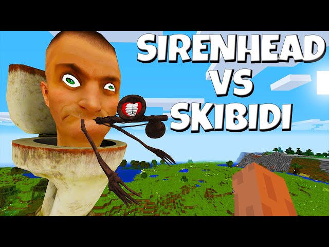 GIANT SKIBIDI TOILET vs GIANT SIRENHEAD in MINECRAFT ! WHO is STRONGER ? - Gameplay