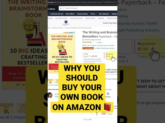 💲 WHY YOU SHOULD BUY YOUR OWN BOOK 📕ON AMAZON #youtubeforbusiness #youtubeshorts #shorts