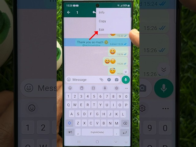 How to Edit Sent WhatsApp Messages #shorts #youtubeshorts