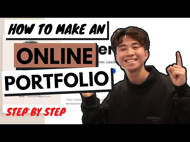 How to make an Online Portfolio that will get you a JOB - STEP BY STEP guide