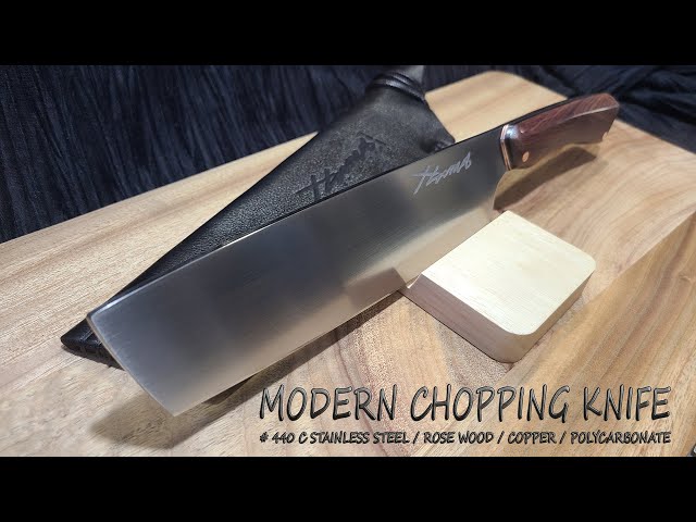 KNIFE MAKING / MODERN CHOPPING KNIFE 수제칼 만들기 #148