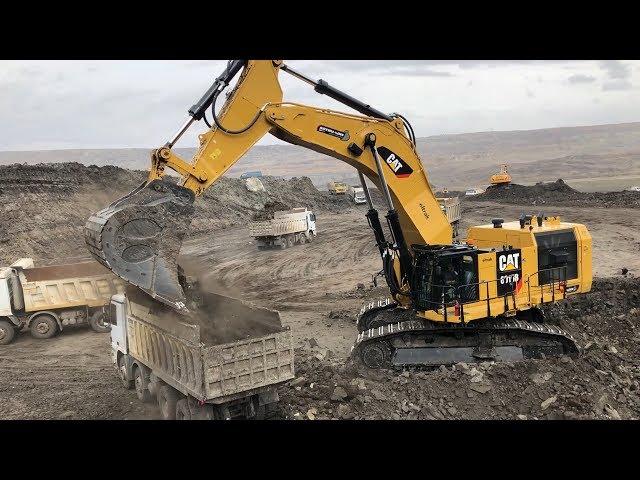 Caterpillar 6015B Excavator Loading Trucks 70 Minutes Movie - Sotiriadis Mining Works