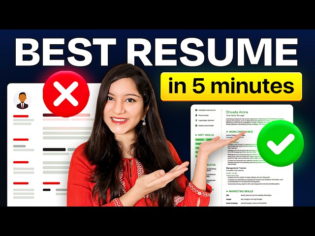 FREE Download ➤ BEST Resume Template for Freshers