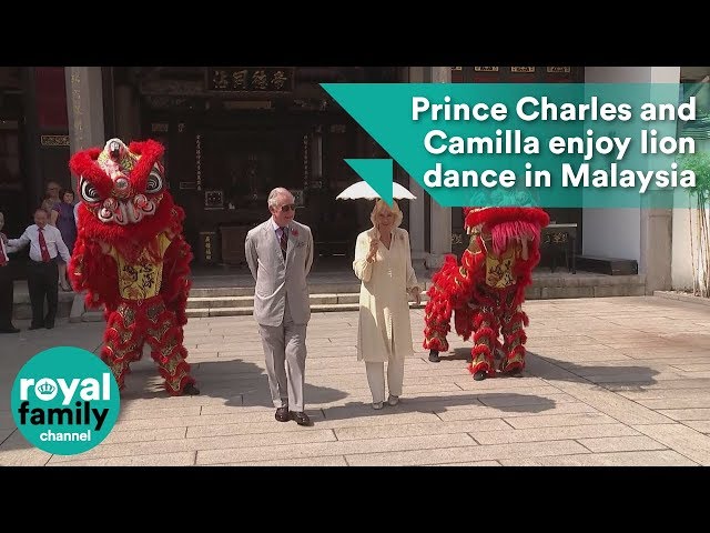 Prince Charles and Camilla enjoy lion dance in Malaysia
