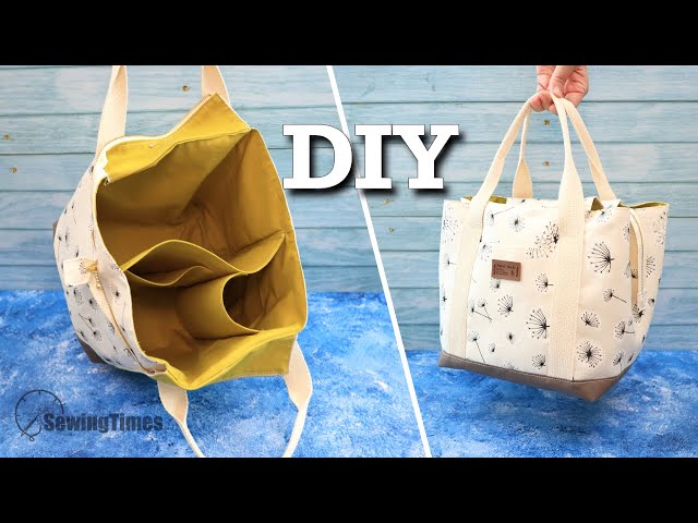 DIY Multi Pocket Tote Bag 🐶 How to make a Diaper Bag with Divider