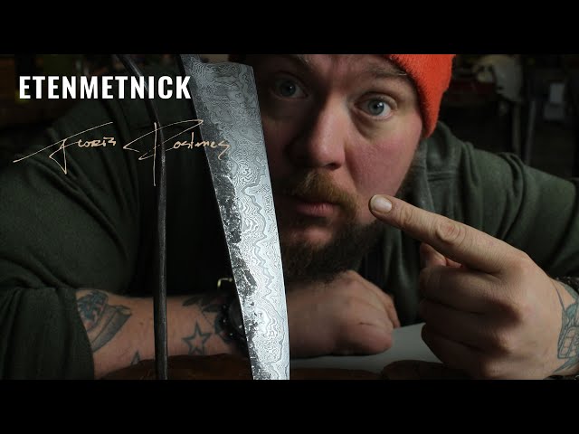 Creating a DAMASCUS Chefs knife for EtenmetNick