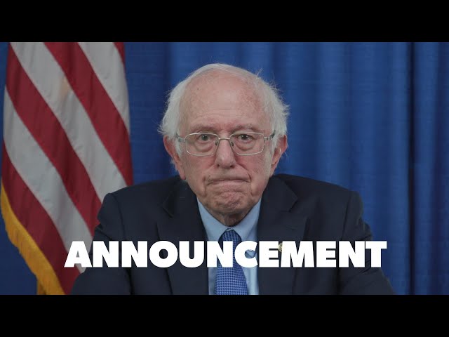 Announcement from Senator Bernie Sanders