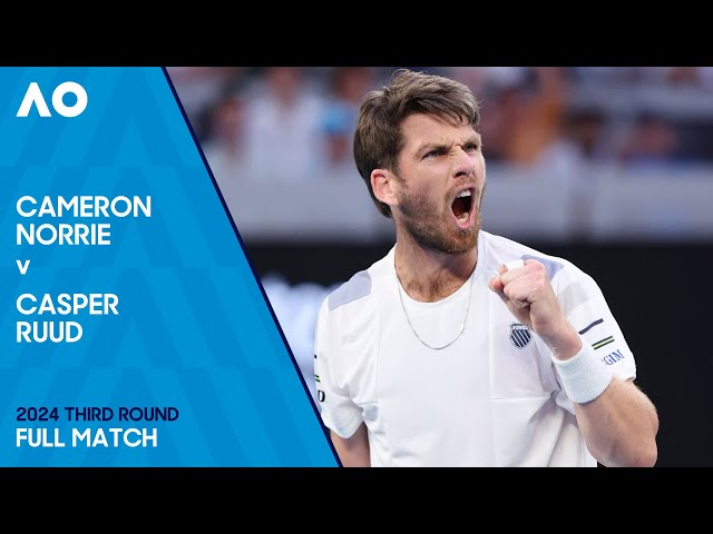 Cameron Norrie v Casper Ruud Full Match | Australian Open 2024 Third Round