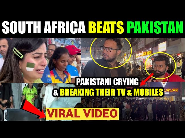 SOUTH AFRICA BEATS PAKISTAN | Pakistani Crying & Breaking Their TVs After SOUTH AFRICA BEAT PAKISTAN