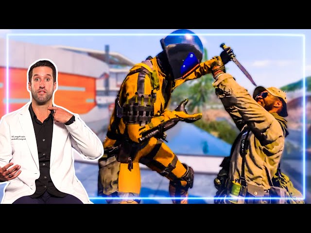 ER Doctor REACTS to Takedowns from Call of Duty | Experts React