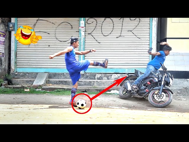 Fake Football kick prank || Epic football kick prank on crazy man || Prank in India by Comical tv