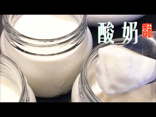 酸奶【CC】随心所欲轻松做，学会一次就有喝不完的酸奶还可省出千千万，这一招太好了。How to make Yogurt at home without Yogurt maker.