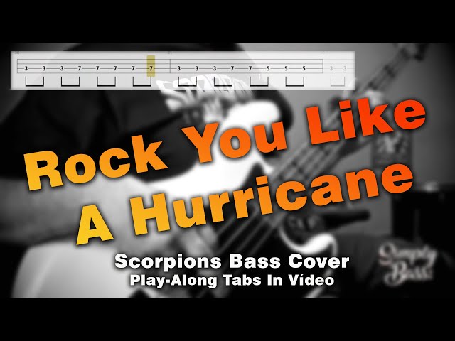 Scorpions - Rock You Like A Hurricane (Bass Cover) (tabs in video) (Simply Bass)
