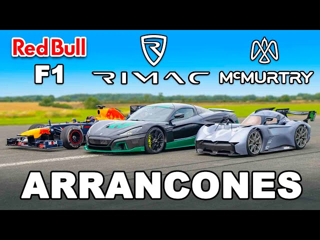 Auto de F1 vs Rimac vs McMurtry: ARRANCONES