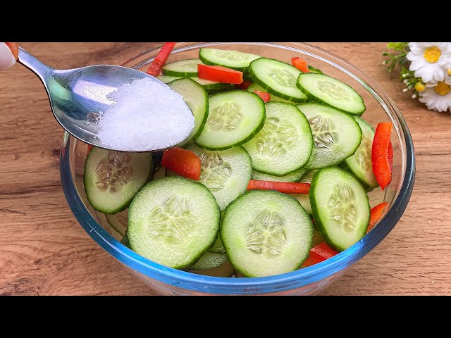 Eat this cucumber salad every day for dinner! You will lose 15 kg per month.