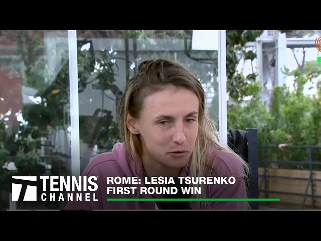 Lesia Tsurenko Talks About Her First Round Win And Her Appreciation For Italy | Rome First Round