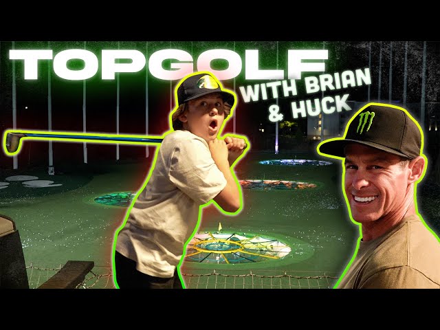 Dad & Son Learn How To Swing At Topgolf!!
