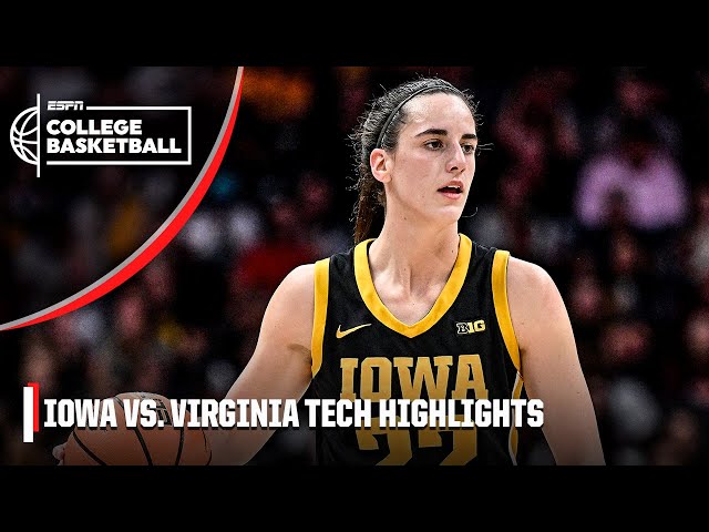44 PTS for Caitlin Clark 😤 Iowa Hawkeyes vs. Virginia Tech Hokies | Full Game Highlights