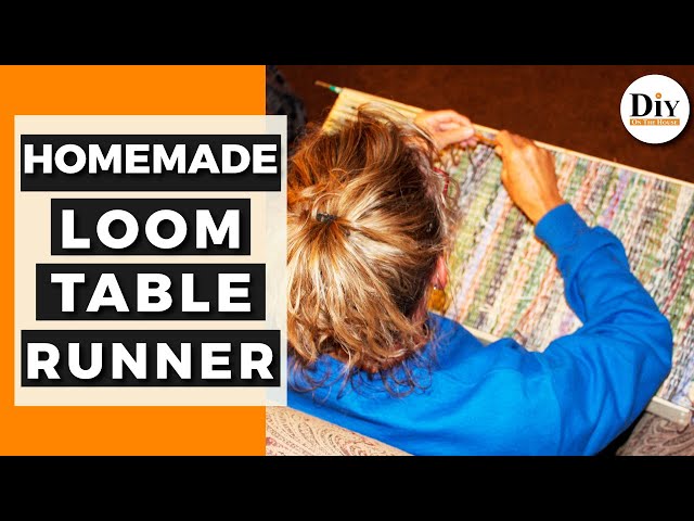 How to Weave a Table Runner on a Homemade Loom