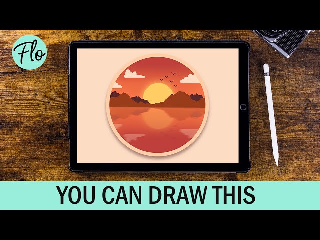 You Can Draw This SUNRISE in PROCREATE