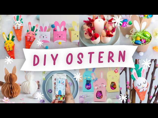 DIY OSTERGESCHENKE & DEKO🐰 8 einfache Geschenkideen zu Ostern selber machen (auch mit Kindern) 2024
