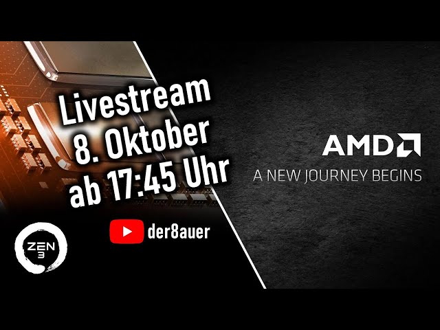 AMD Ryzen 5000  Vorstellungsstream (de) - Was wird AMD neues zeigen?