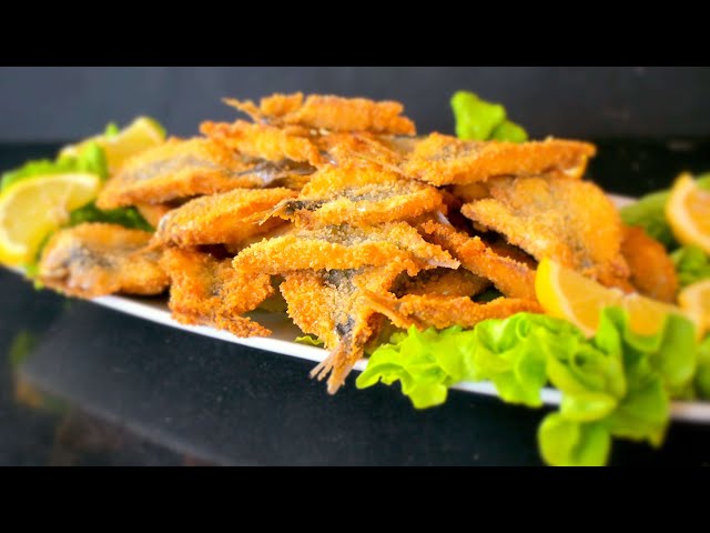 Spectacular fried sardines, only 3 ingredients!