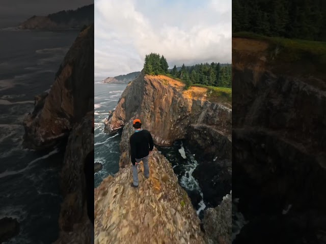 Cliffside FPV dive on the Oregon coast #drone #fpv #oregon
