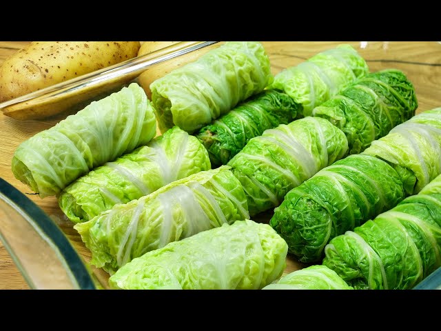 Cabbage with potatoes tastes better than meat. Why didn't I know about this cabbage recipe? ASMR